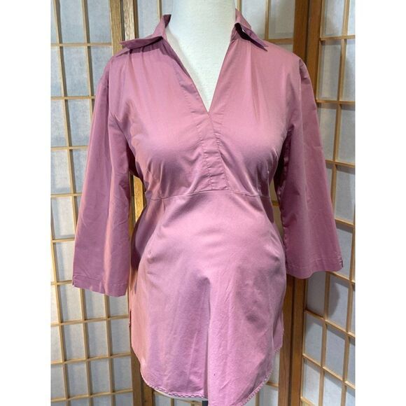 Duo Maternity Med Pink Blouse - Picture 5 of 10